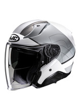 Kask otwarty HJC RPHA 31 Chelet srebrno-biały