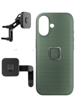 Zestaw na motocykl: etui Peak Design Mobile Everyday Fabric do smartfona Iphone 17 z mocowaniem motocykla