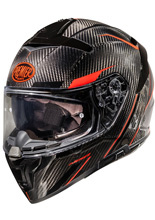 Kask integralny Premier Devil Carbon ST2 czarno-czerwony