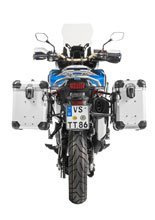 Zestaw: kufry boczne z anodowanego aluminium srebrne "And-S" Zega Evo + stelaże czarne Touratech Honda CRF1000L Africa Twin (18-) / CRF1000L Adventure Sports (38+45L)