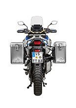 Zestaw: kufry boczne srebrne Zega Mundo + stelaże czarne Touratech Honda CRF1100L Africa Twin (22-)/ Adventure Sports (19-) (31+38L)