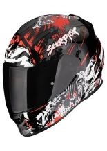 Kask integralny Scorpion Exo-491 Spector czarno-czerwony