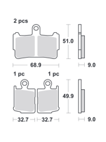 Klocki hamulcowe SBS 869 HS
