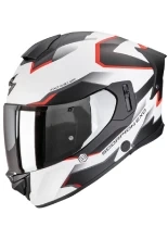 Kask integralny Scorpion EXO-530 AIR Clip biało-czarno-czerwony matowy