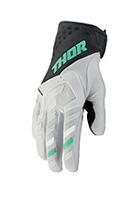 Rękawice cross damskie Thor Spectrum czarno-zielone