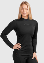 Koszulka termoaktywna damska z długim rękawem Redline Venus Zero Wind x Outlast czarne