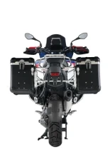 Zestaw: kufry boczne z anodowanego aluminium czarne "And-Black" Zega Evo + stelaże srebrne Touratech BMW R 1300 GS Adventure (24-) [45+45l]