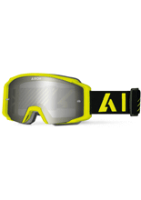 Gogle motocyklowe z lustrzaną srebrną szybą Airoh Blast XR1 żółte matowe