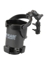 Samopoziomujący uchwyt na napoje RAM XL z mocowaniem na zbiorniczek hamulca/sprzęgła [pojemność: ok. 0.95 L]