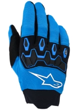 Rękawice cross dziecięce Alpinestars MX Full Bore V2 czarno-niebieskie