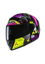 Kask integralny dziecięcy HJC Y10 Mika czarno-różowy
