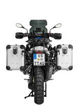 Zestaw: kufry boczne z anodowanego aluminium srebrne "And-S" Zega Evo + stelaże czarne Touratech BMW R1250GS/ R1250GS Adventure/ R1200GS (13-)/ R1200GS Adventure (14-) (38+45L)