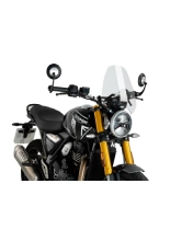 Szyba motocyklowa sportowa PUIG New Generation Triumph Scrambler 400X (24-)/ Triumph Speed 400 (24-) przeźroczysta