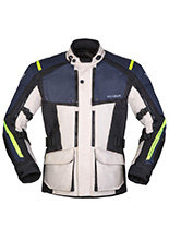 Kurtka motocyklowa tekstylna Modeka Varus szaro-niebieska