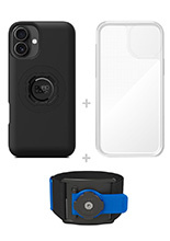 Zestaw do biegania: etui MAG na telefon iPhone 16 Plus (magnetyczne) + wodoodporny pokrowiec MAG + opaska sportowa Quad Lock