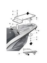 Stelaż pod kufer centralny Shad do Honda SH125/ SH150 (09-15)