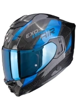 Kask integralny Scorpion EXO-1500 CARBON AIR Platted czarno-niebieski