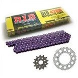 SUZUKI DR 125SM [94-00] zestaw napędowy DID428 D STANDARD (łańcuch bezoringowy) zębatki SUNSTAR