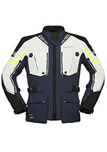 Kurtka motocyklowa tekstylna Modeka Panamericana II niebiesko-popielata