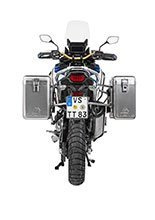 Zestaw: kufry boczne srebrne Zega Mundo + stelaże srebrne Touratech Honda CRF1100L Africa Twin (22-)/ Adventure Sports (19-) (31+38L)
