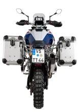 Zestaw: kufry boczne srebrne "And-S" Zega Evo + stelaże srebrne Touratech BMW F 900 GS (24-) [poj.: 38+45l]