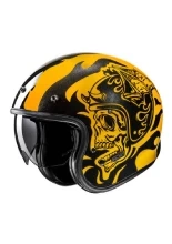 Kask otwarty HJC V31 Flame żółto-czarny