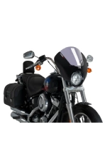 Półowiewka motocyklowa sportowa PUIG Dark Night Harley Davidson Softail Low Rider FXLR (18-20) lekko przyciemniana