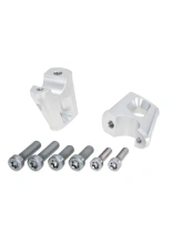 Podwyższenie kierownicy Hepco&Becker BMW R nineT (14-16) [25 mm w górę, 23 mm w tył] srebrne