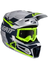 Kask enduro Leatt Moto 2.5 V25 Steel srebrno-czarny-fluo