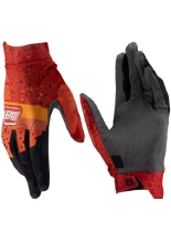 Rękawice cross Leatt Moto 2.5 WindBack czerwono-pomarańczowo-szare