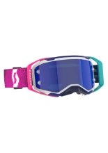 Gogle motocyklowe Scott Prospect 2.0 AMP z niebieską szybką, różowo-niebieskie