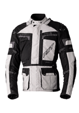 Kurtka motocyklowa tekstylna Rst Pro Series Adventure-X CE srebrno-czarna