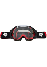 Gogle motocyklowe Fox Vue Core z przezroczystą szybą, czarno-czerwone