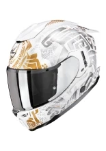 Kask integralny Scorpion EXO-1500 AIR Apus biało-szaro-złoty