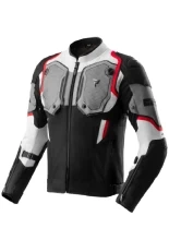 Kurtka motocyklowa tekstylna Rebelhorn Borg II czarno-szaro-czerwona