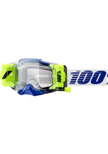 Gogle motocyklowe 100% Armega Forecast niebiesko-biało-żółte