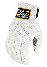 Rękawice motocyklowe letnie Icon Airform Slabtown białe