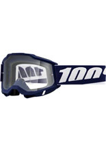 Gogle motocyklowe 100% Accuri 2 Mifflin z przezroczystą szybką, niebiesko-białe