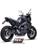 Pełny uklad wydechowy SC-Project S1 stal nierdzewna - Yamaha MT-09 (21-)