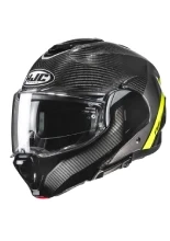 Kask szczękowy HJC F100 Carbon czarno-żółty