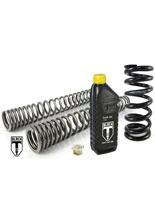 Zestaw sprężyn progresywnych przedniego zawieszenia widelca i amortyzatora Touratech Black-T do Triumph Bonneville T100 (01-15)