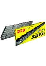 Łańcuch napędowy motocyklowy D.I.D. 525VX3 X-Ring [otwarty z zakuwką; 122 ogniw]
