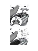 Stelaż pod kufer centralny Shad do Suzuki Burgman 400 K7 (06), Z (07), 400 (06-16), 400 ABS (10-16)