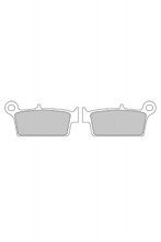 Klocki hamulcowe FERODO FDB539P na tył