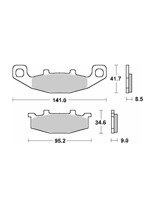 Klocki hamulcowe [przód] SBS 597 HF