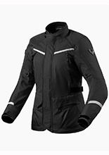 Kurtka motocyklowa damska tekstylna REV’IT! Voltiac 3 H2O czarno-szara
