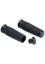 Uniwersalne manetki Kuryakyn Hex do kierownic o średnicy 22 [mm] gumowe czarne