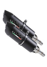 Tłumik G.P.R Furore Nero [Double Slip-on, Black Aluminium] - BMW K 1600 Gt [10-16]