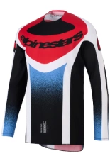 Bluza cross Alpinestars MX Techstar Knif czarno-biało-czerwona
