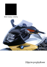 Szyba motocyklowa MRA Spoiler "S" BMW K 1200 S (05-09) / K 1300 S (09-16) czarna
